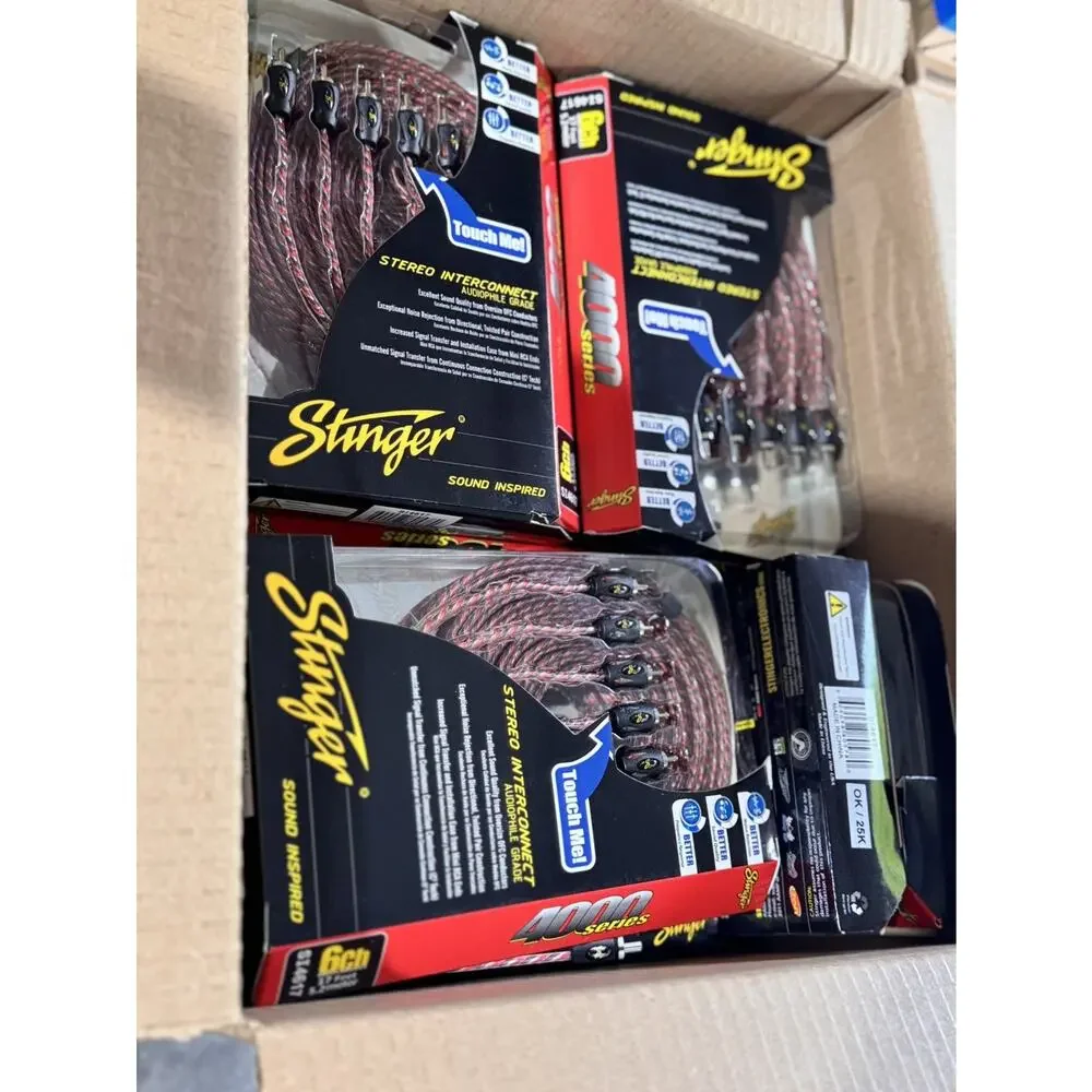 Stinger SI4617 17-Foot 4000 Series Professional 6 Channel RCA Interconnects NEW